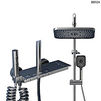 Σετ ντους με πιάνο 6 σε 1 με υψηλή πίεση για μπάνιο – DD524 - Sellzone.bg Σετ ντους με πιάνο 6 σε 1 με υψηλή πίεση για μπάνιο – DD524